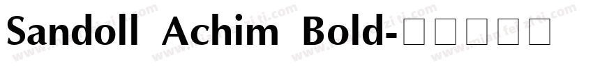 Sandoll Achim Bold字体转换